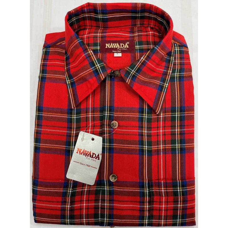 Navada Red Long Sleeve Formal Shirt