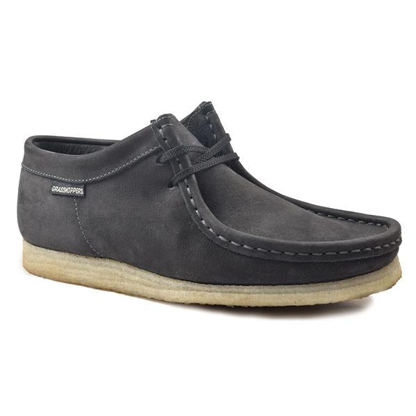 Grasshopper Mens Black Casual Lace-up Shoe