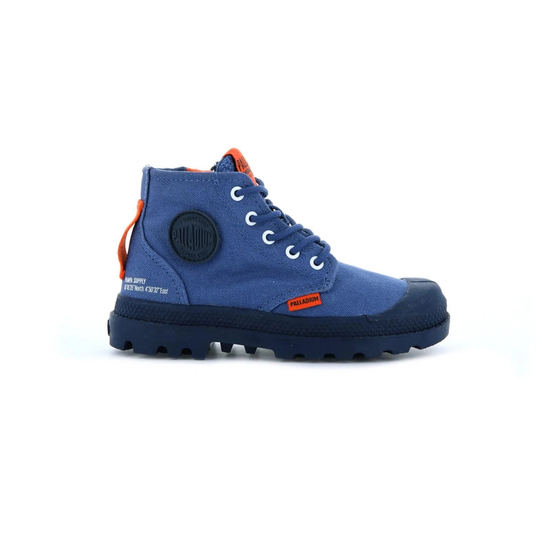 Palladium 57376 Lace up Boot kids- True navy
