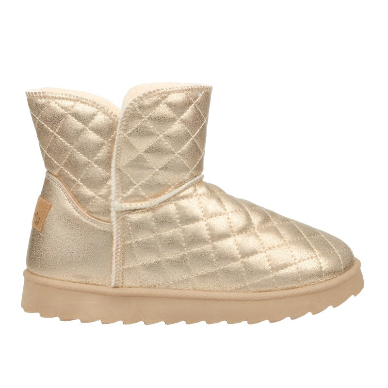 Butterfly Ankle Sleeper Boots - Gold