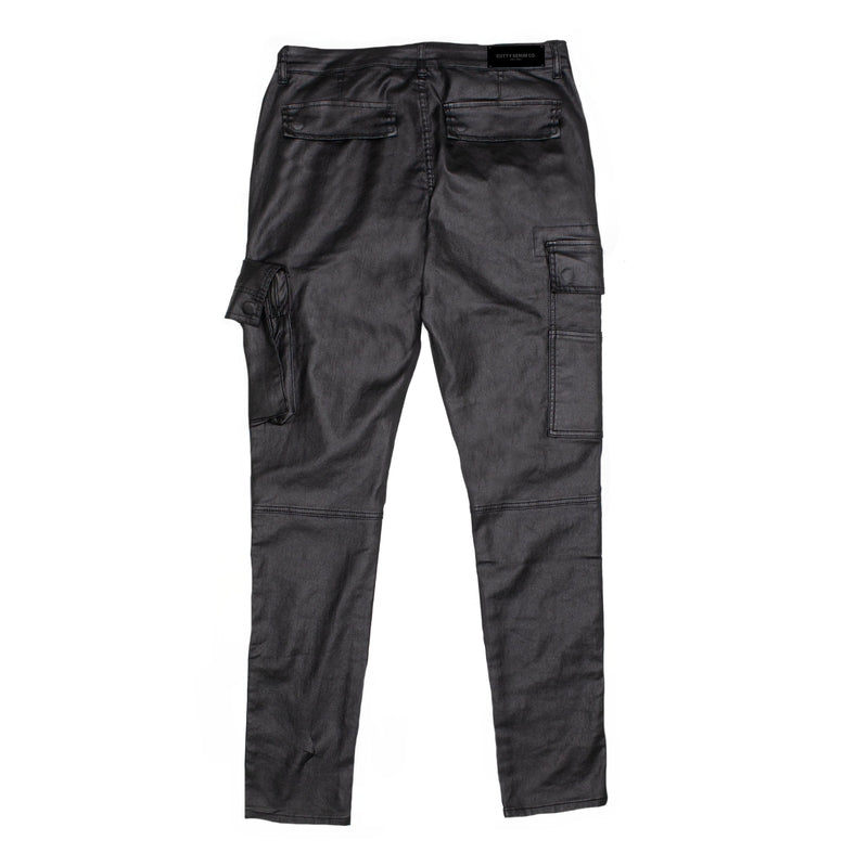 Cutty Mens Cargo Denim - Black