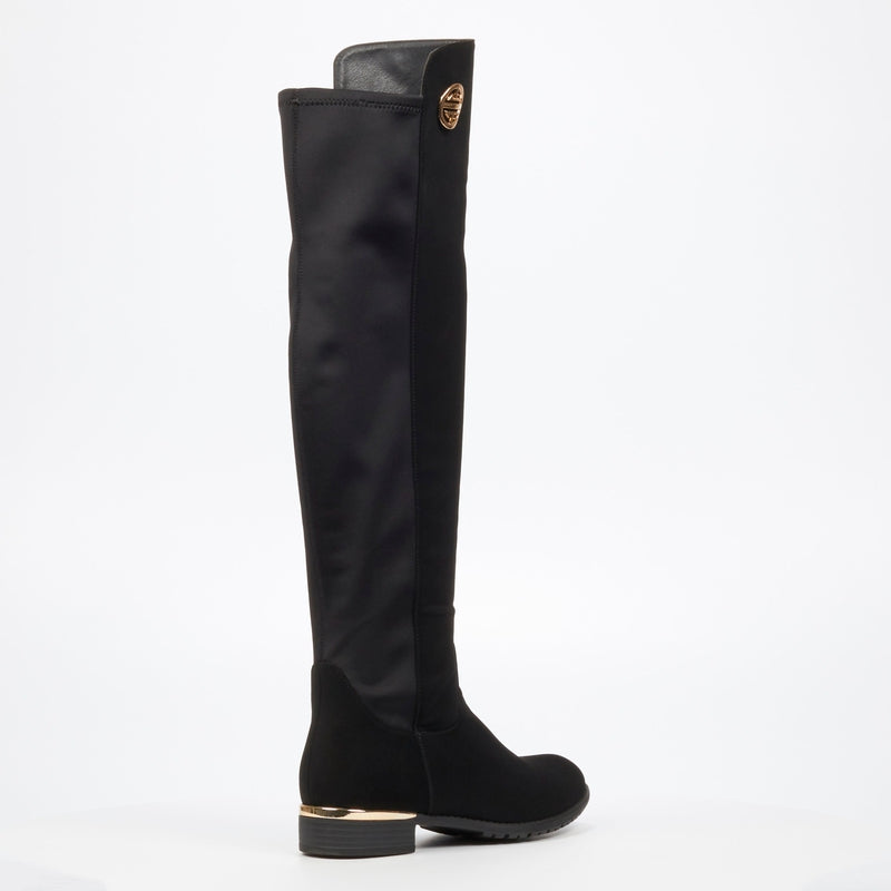 Miss Black Long Boots - Black