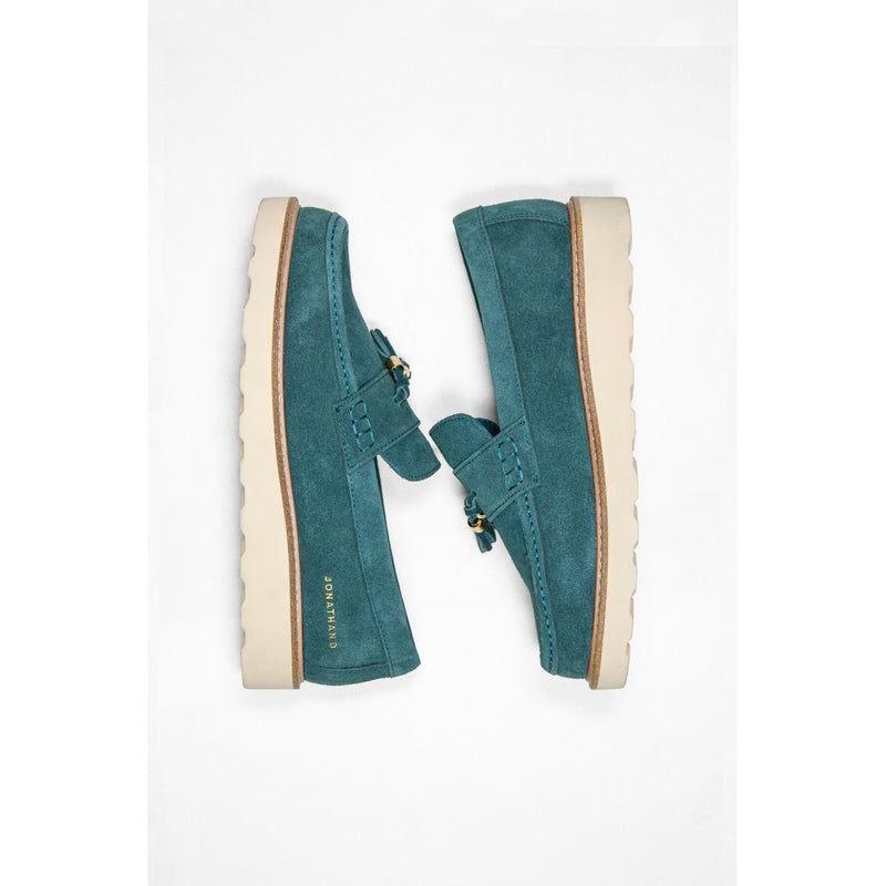 Jonathan D Tassel shoe- teal