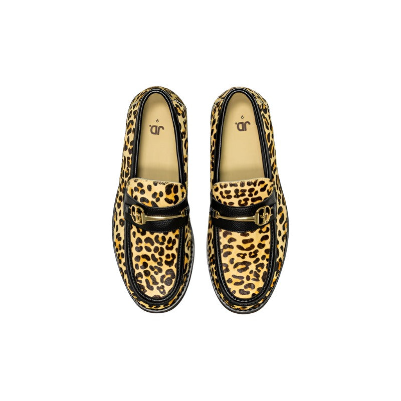 Jonathan D Winston Buckle Loafer - Leopard