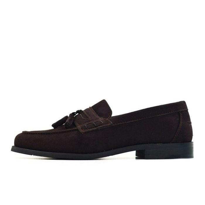 P. Crouch Casual Suede Shoe - Chocolate
