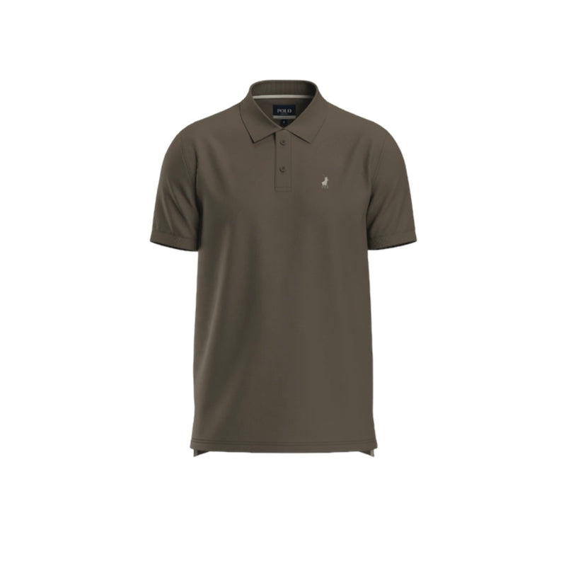 Polo Mens Pique Golfer-Taupe
