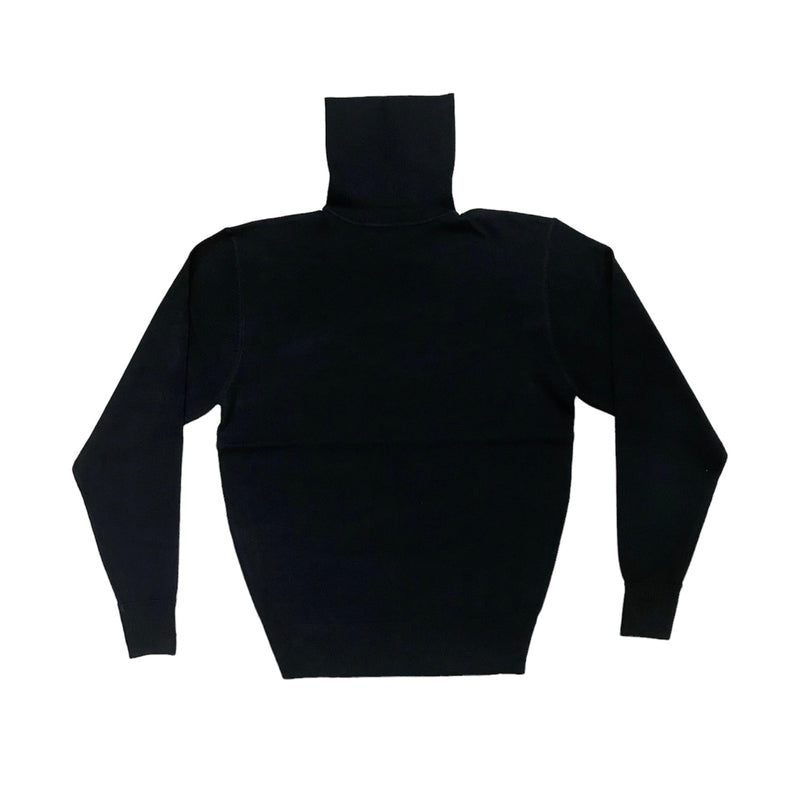 New Gents Mens Polo Neck -Black