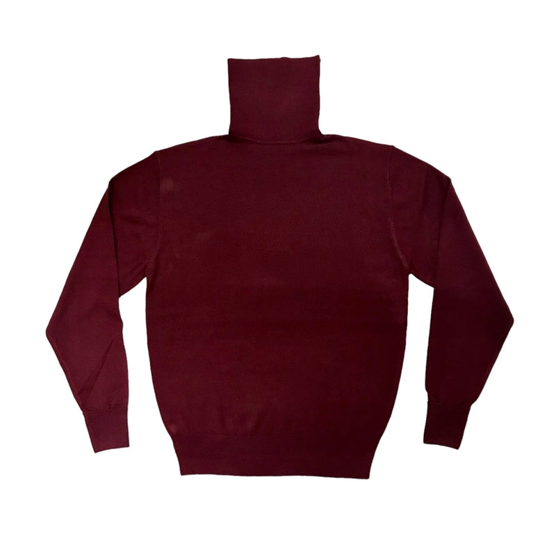New Gents Mens Polo Neck -Wine