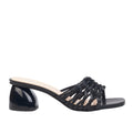 Butterfly Stripped Sandal- Black