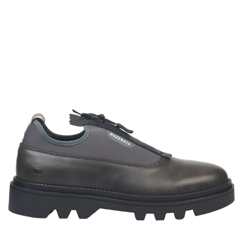 Mazerata Casual Shoe with a Zip-Grey
