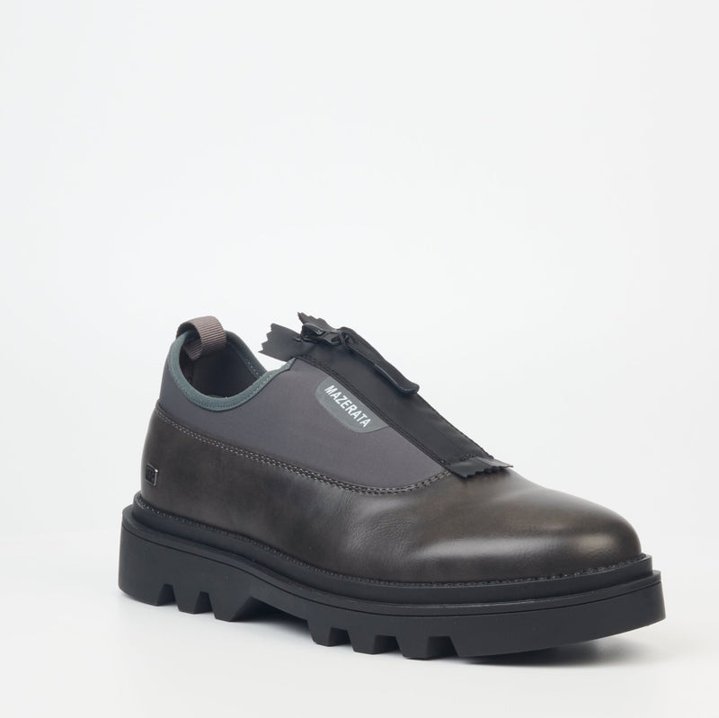 Mazerata Casual Shoe with a Zip-Grey