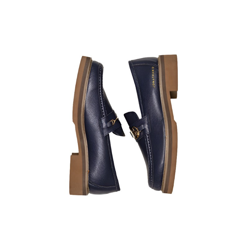 Jonathan D Buckle loafer-Navy