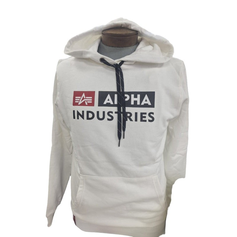 Alpha Logo Hoodie -White