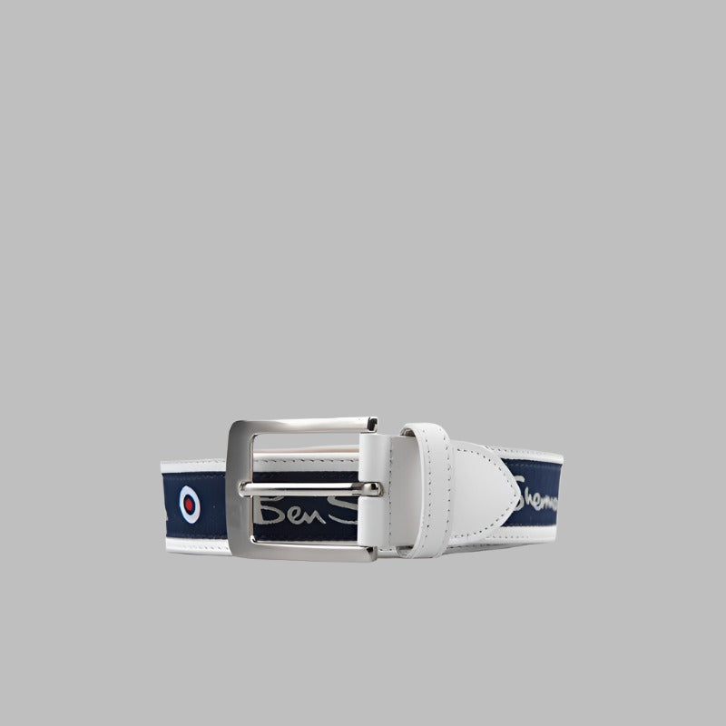 Ben Sherman Target Belt   - white