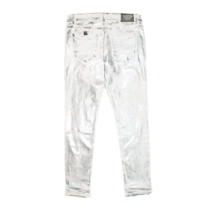 Cutty Mens Denim Jean- white