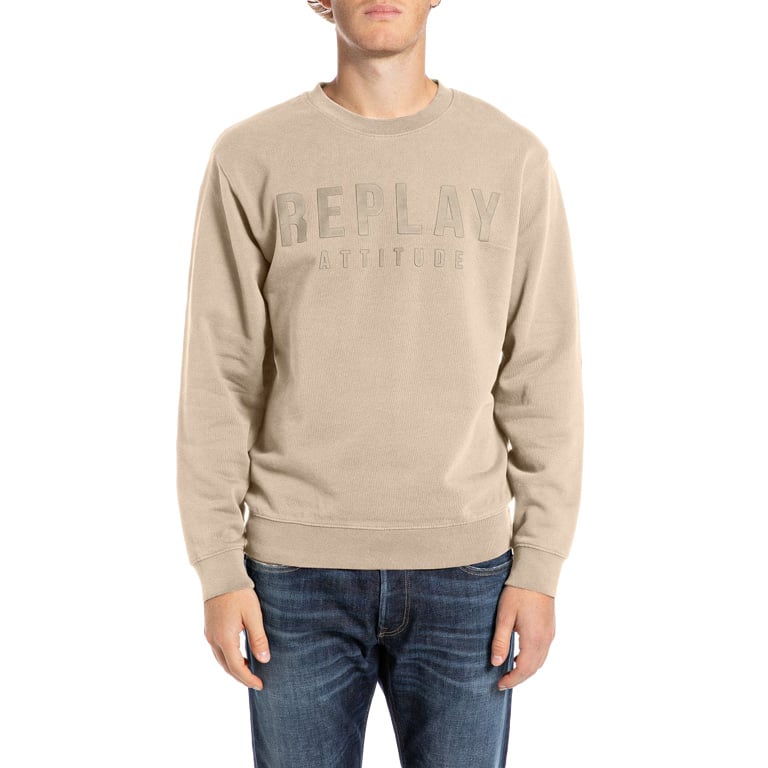 Replay M6975 803 Mens Sweater - Stone