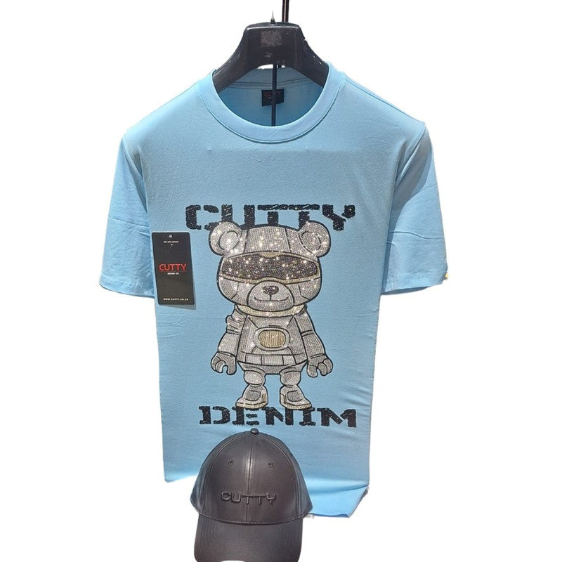 Cutty Mens Ted Mens Shirt - Blue-CTED