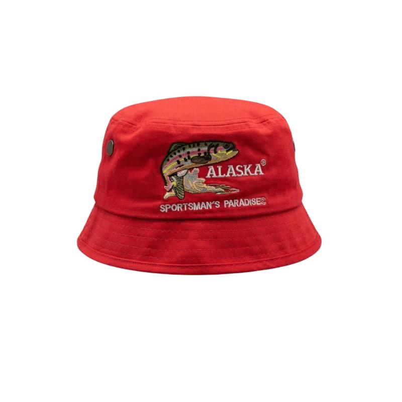 Alaska Huggie Bucket Hat - Red