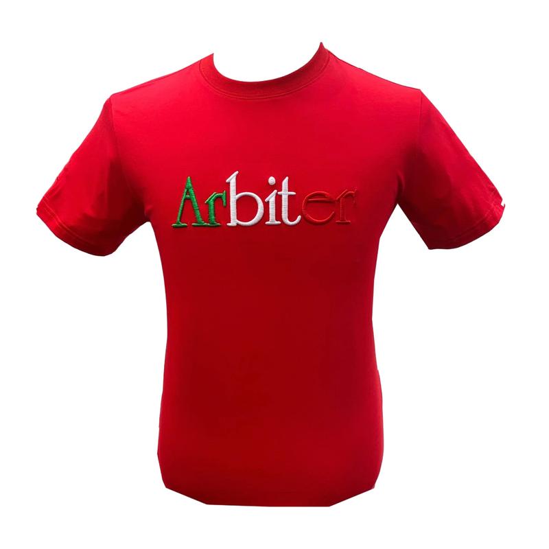 Arbiter Alfonso Basic Logo Mens T-Shirt - Red