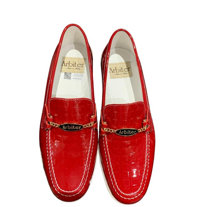 Arbiter ARB1I ART236.3611 - CHECK PRINT Mens Shoes - Red Check