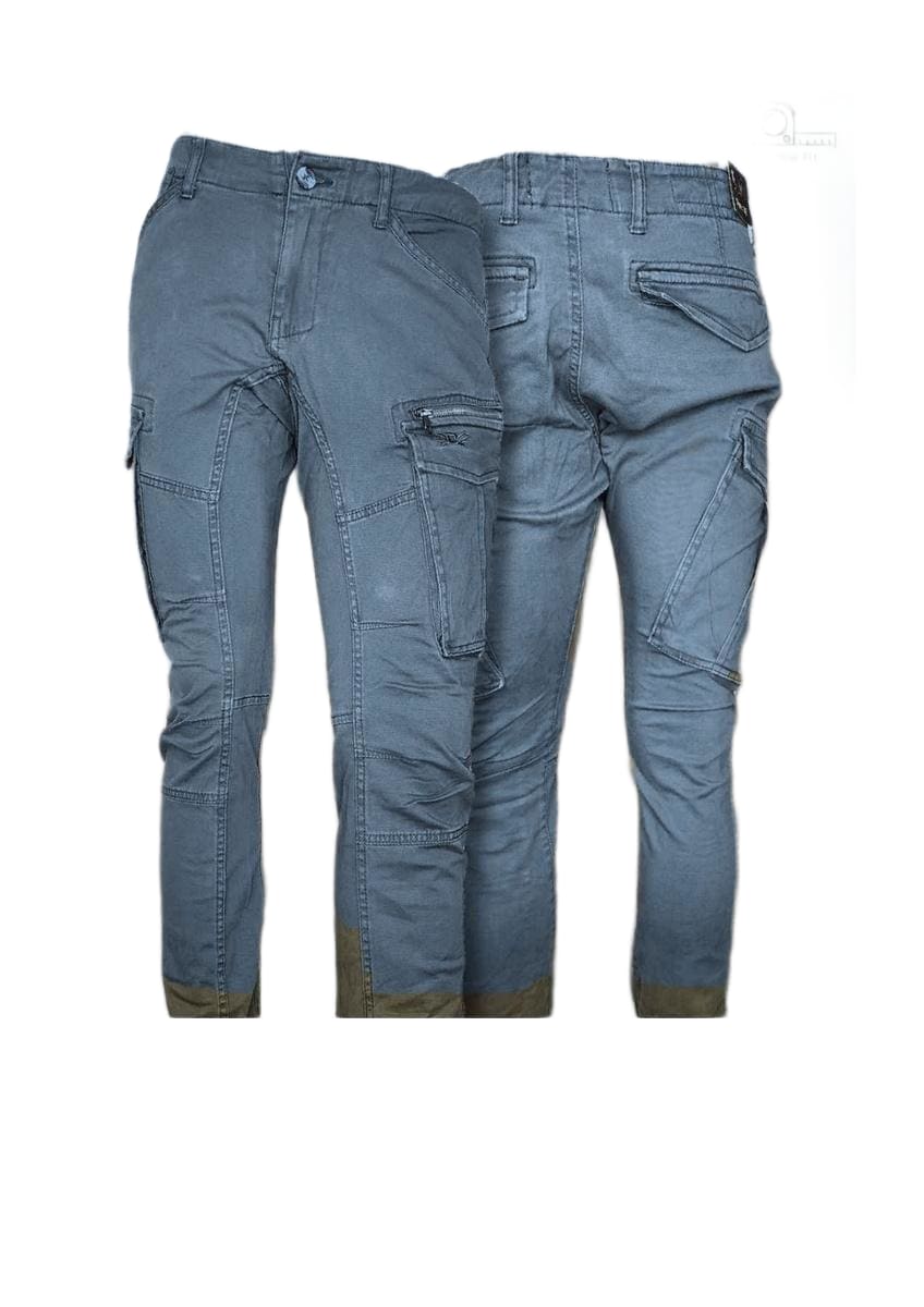 Balacotti Technical Denim Cargo Jeans - Blue