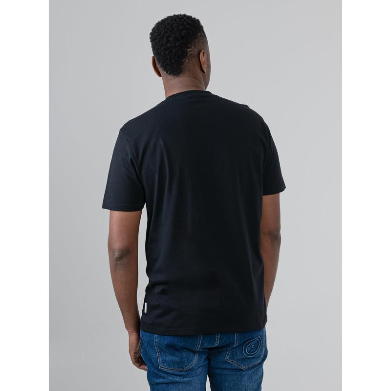 Ben Sheman Mens Target Towelling Applique Tee - Black