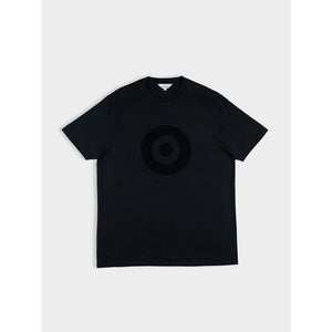 Ben Sheman Mens Target Towelling Applique Tee - Black