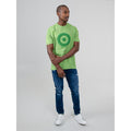 Ben Sheman Mens Target Towelling Applique Tee - Piquant Green