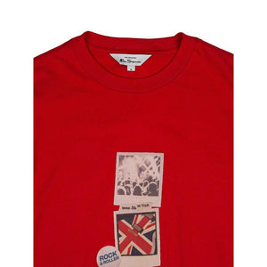 Ben Sherman Brit Pop Throwback Tee Shirt - Red