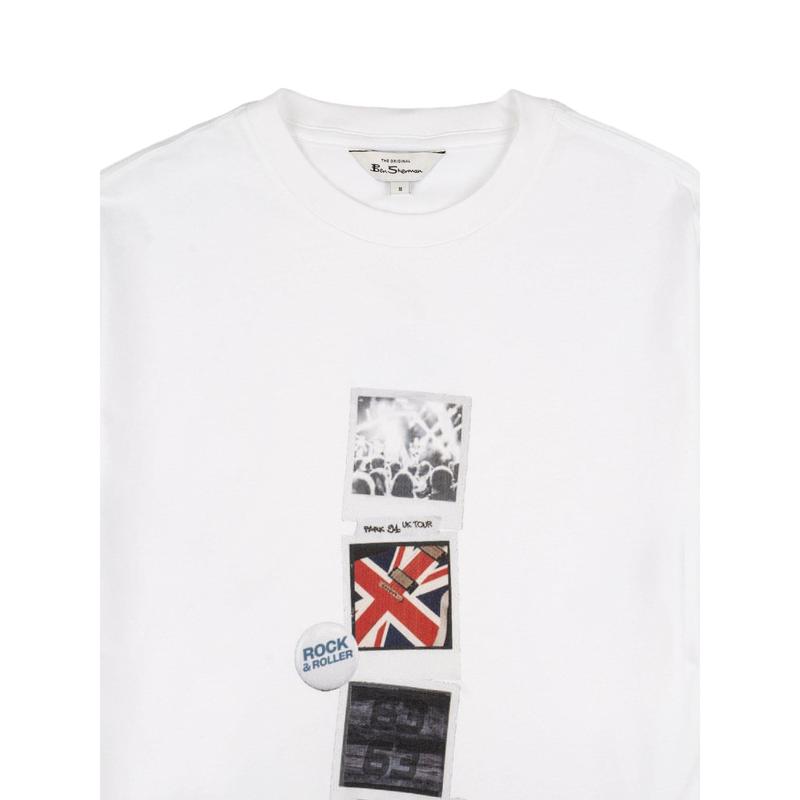 Ben Sherman Brit Pop Throwback Tee Shirt - White