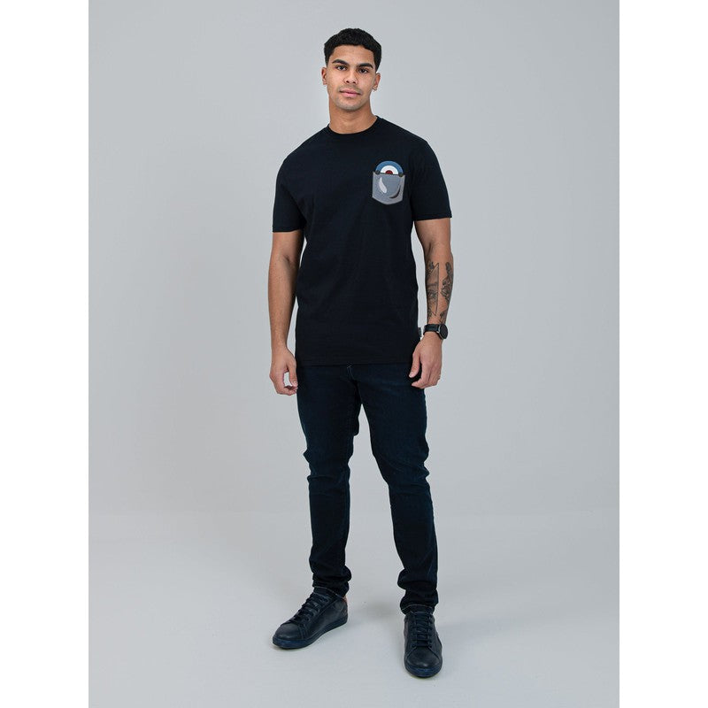 Ben Sherman - Chest Target On Pocket Embroidery Tee Shirt Black