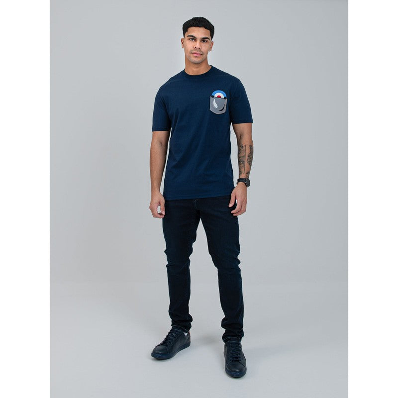 Ben Sherman - Chest Target On Pocket Embroidery Tee Shirt Navy