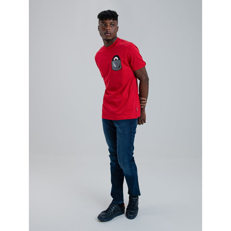 Ben Sherman - Chest Target On Pocket Embroidery Tee Shirt Red