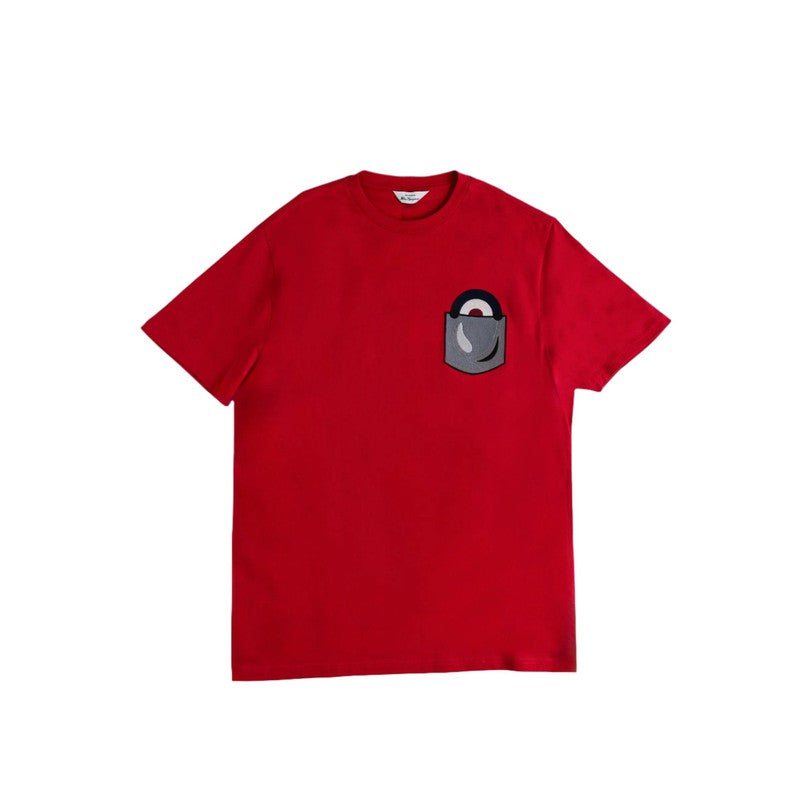 Ben Sherman - Chest Target On Pocket Embroidery Tee Shirt Red