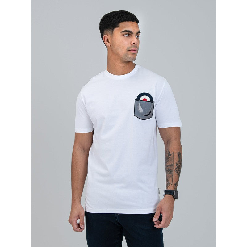 Ben Sherman - Chest Target On Pocket Embroidery Tee Shirt White