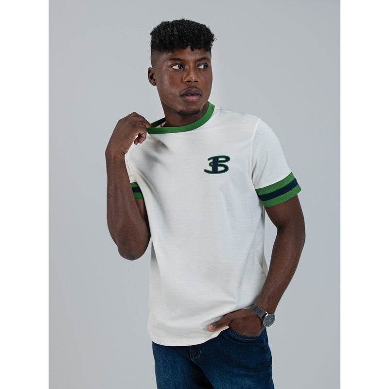 Ben Sherman - Color Block Sleeve Tee Shirt Elm Green