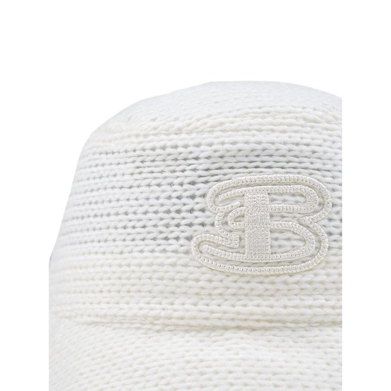 Ben Sherman Crochet Knit Hat - Off White
