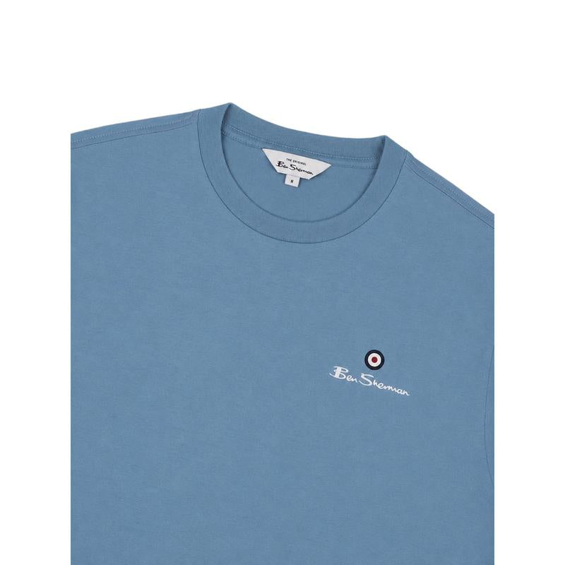 Ben Sherman R/N Basic Tee - Cassidy Blue - View 2