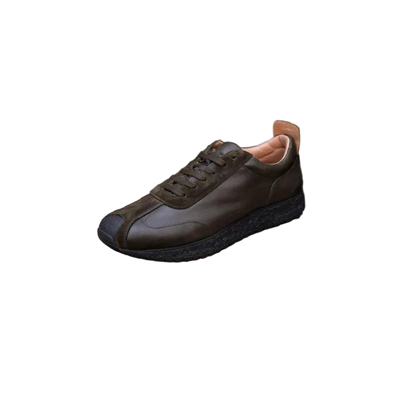 Ben Sherman Henry Leather Sueded - Dark Olive