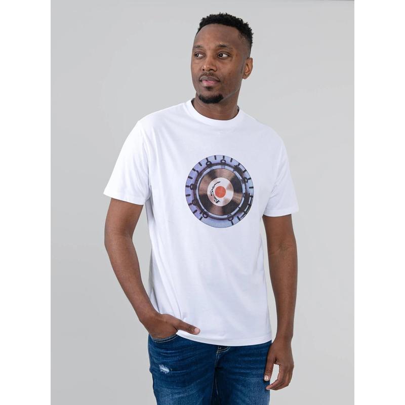 Ben Sherman Mens Turn It Up Tee Shirt - White