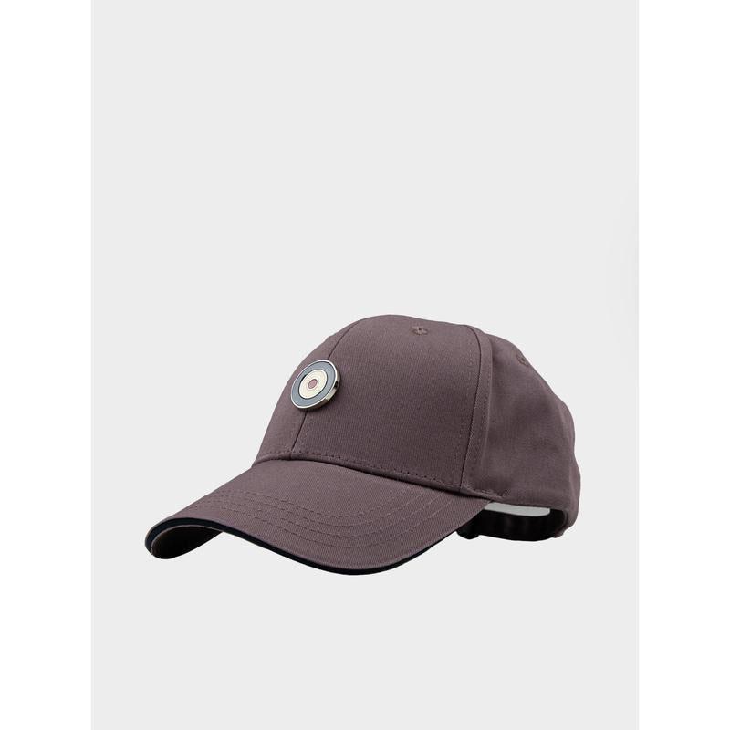 Ben Sherman Metal Target Badge Cap - Cocoa Powder
