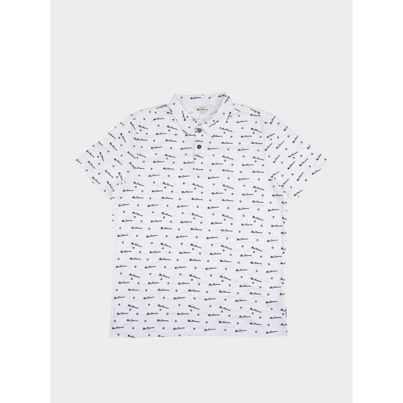 Ben Sherman Polo Shirt Mens BSPOL001 - White