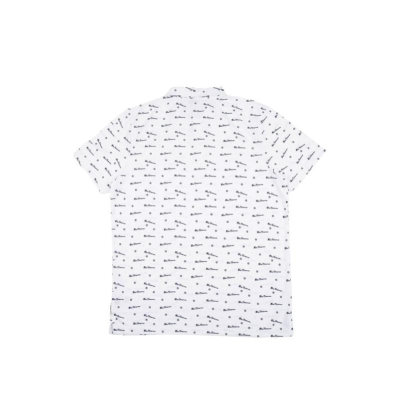 Ben Sherman Polo Shirt Mens BSPOL001 - White
