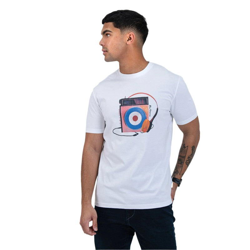 Ben Sherman - Portable Radio Tee Shirt White