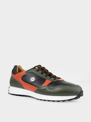 Ben Sherman Sneaker Mens BSFW2305 - Olive Black Coral