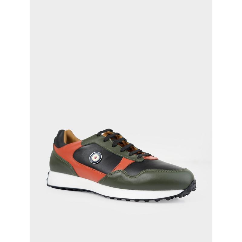 Ben Sherman Sneaker Mens BSFW2305 - Olive Black Coral
