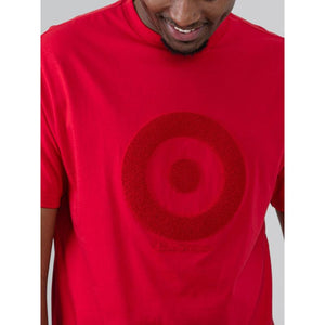 Ben Sherman Target Towelling Applique Tee - Red
