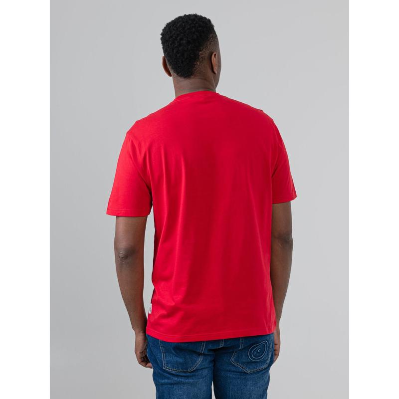 Ben Sherman Target Towelling Applique Tee - Red
