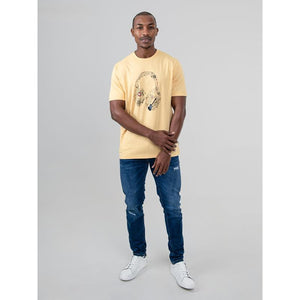 Ben Sherman Typography Headphones Tee - New Wheat