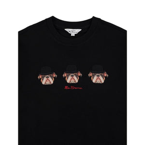 Ben Sherman Brit Trio Bulldog T-Shirt - Black - View 2
